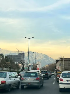 بزرگراه مدرس جنوب به شمال بعد از پل بهشتی