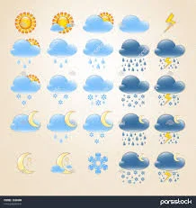 25 نماد دقیق آب و هوا 1520580