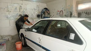 نقاشی اتومبیل آقا رضا