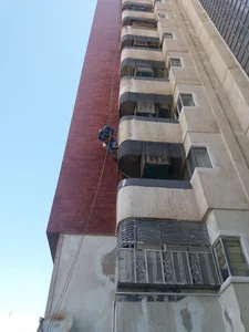 عایق بندی نما ، نانو ، رنگ امیزی نما ، پیچ و رولپلاک ، باطناب برون داربست