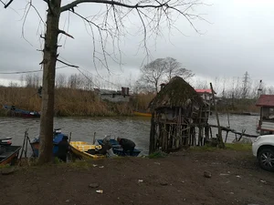 اسکله دریادلدان تالاب بندرانزلی