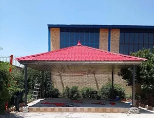 اجرای سقف شیروانی و آلاچیق 2