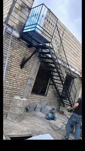 ساخت پله فلزی در خلازیر 5
