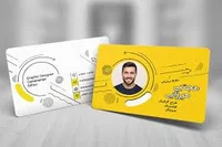 طراحی کارت ویزیت و تراکت حسینی فر