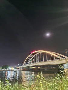 نمای پل جدید خرمشهر