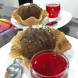 بستنی سرخ شده