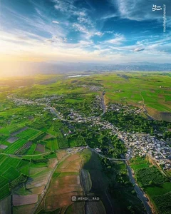 تصویر هوایی زیبا از «مشکین شهر» اردبیل - تابناک | TABNAK