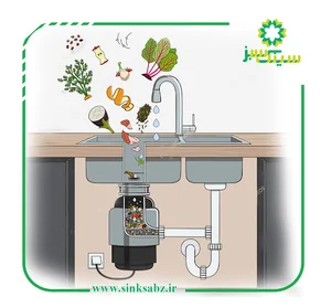 سینک سبز تولیدکننده زباله خردکن خانگی