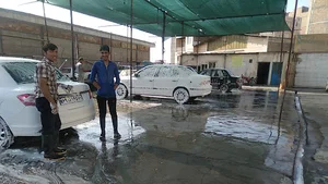 کارواش بزرگ میدان پارچین