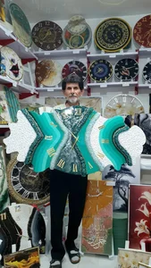 ساعت دیواری رزینی سیاسیاهی 5