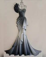 🎨👗طراحی دو مدل لباس مجلسی این دو طرح لباس مجلسی با الهام ...