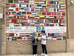 دیوار صلح جهانی شریف اباد اردکان
