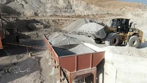 کارگاه شن وماسه شرکت نگین سازه سراوان