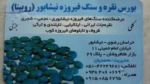 بورس نقره و فیروزه روبینا