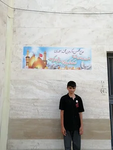 محمد احمدی آتش نشان داوطلب شهرداری شیراز