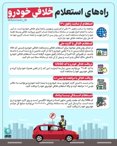 استعلام خلافی خودرو