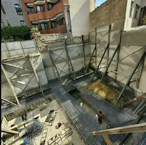 سازه نگهبان و اسکلت فلزی در قیطریه 3