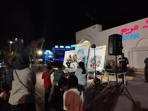 دیوار نقاشی کودکان کیش