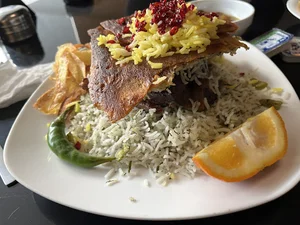 چلو جوجه گلوگاه صیدانلو