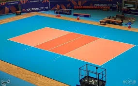 School volleyball court