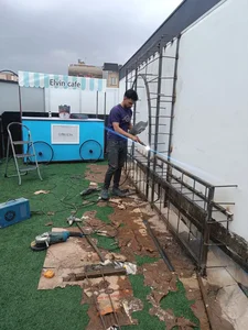 جوشکاری و رابیتس‌کاری در سید خندان 2
