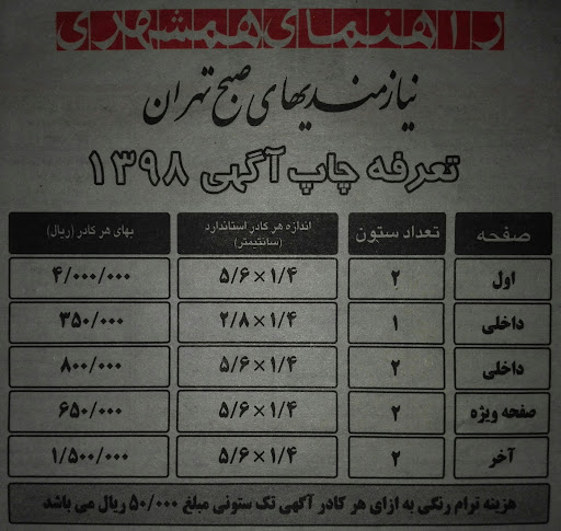 دفتر مطبوعات همشهری