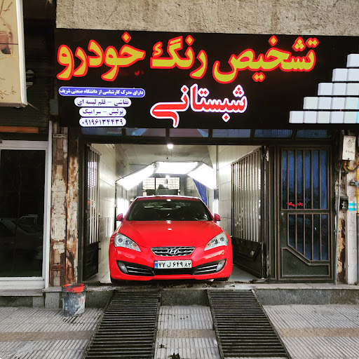 نقاشی اتومبیل .تشخیص رنگ شبستانی
