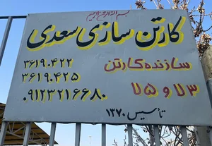 کارخانه کارتن سازی سعدی