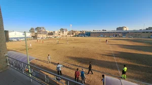 زمین چمن طبیعی ورزشگاه شهید پاکنژاد یزد