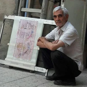 چله کشی فرش عباسی 2
