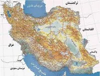 دانلود نقشه کامل ایران - نقشه ایران بشکل کاغذی