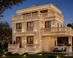 کاشی‌کاری و سنگ‌کاری در گیشا