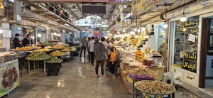 بازار سنتی بوشهر ماهی فروش ها تره بار