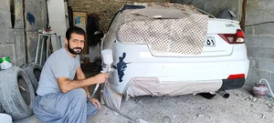 نقاشی اتومبیل مدرن صابر سلطانیان