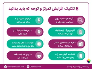 تکنیک های افزایش تمرکز و توجه به صورت کاربردی – دکتر امیر شیرین ...