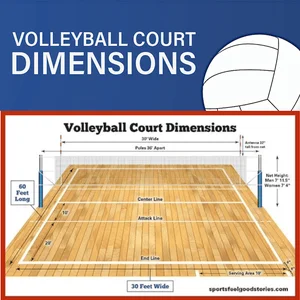 School volleyball court