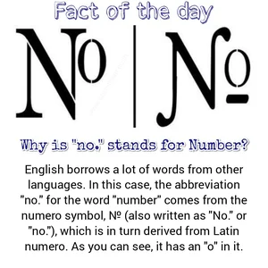 No number