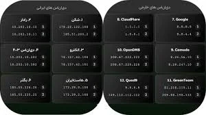 بهترین DNS های #ایرانی و #خارجی برای #گیم اگه دی‌ان‌اسی هست ...
