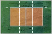School volleyball court