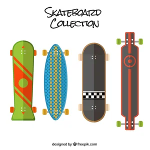 Flat skateboard