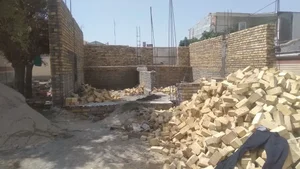 بنایی و سیمان‌کاری در میدان ولیعصر 2