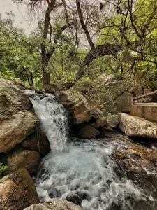 Sahneh waterfall