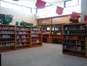 سالن مطالعه و کتابخانه قلمستان